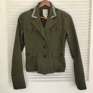 Ralph Lauren Embroidered Military Style Jacket